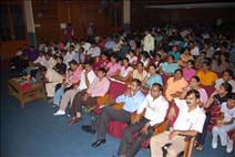 Audience watching stage performance